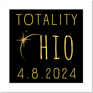 Totality Ohio 4.8.2024 Total Solar Eclipse Across Ohio April 8, 2024 Posters and Art